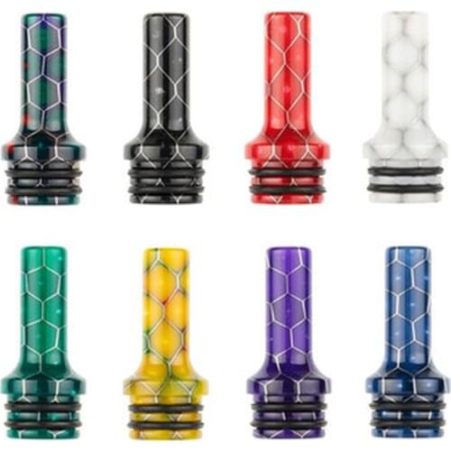 Hight Colorful Mouth Resin Drip Tips 510 MTL Thread Cigarette Mouthpiece Small Caliber Taste Type