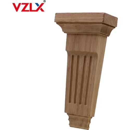 VZLX Floral Wood Carved Corner Fireplace Applique Woodcarving Decal For Home Furniture Wall Door Frame Cabinet Decor Crafts