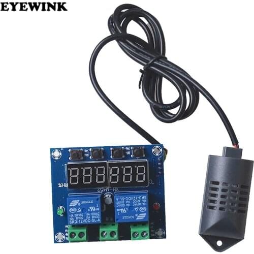 XH-M452 High Precision DC 12V 10A Digital LED Dual Output Temperature and Humidity Controller Module with SHT20 Sensor