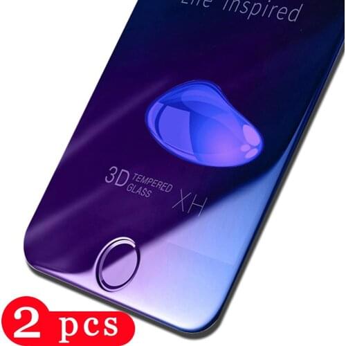 Anti Blue Light for iphone 5 6 6S 7 8 plus tempered glass for iphone 11 pro X XR XS MAX phone screen protector protective film