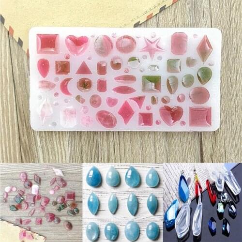 Star Heart Silicone Molds Necklace Pendant Jewelry Making DIY Craft Epoxy Mould trendy