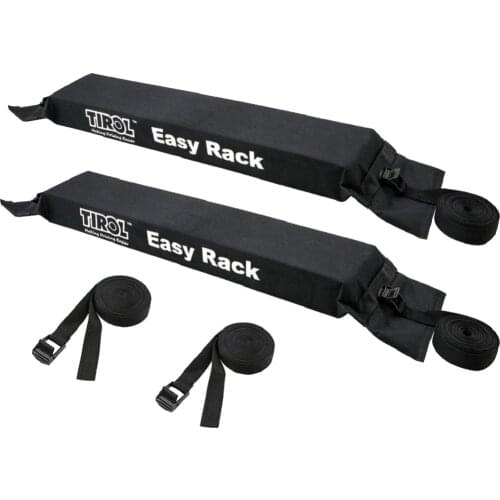 2 Pieces Black Soft Car Cargo Storage Top Roof Rack Luggage Load 60kg Baggage