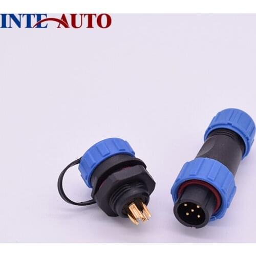 5 Pins SP17 series IP68 Waterproof Dustproof Circular Multipole Plug Socket Connector,cable wire connector