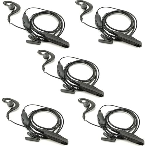 5pcs Baofeng UV-9R IP67 Waterproof Ham Radio PTT Microphone Earpiece Headset For Walkie Talkie Baofeng UV 9R Plus GT-3WP BF-A58
