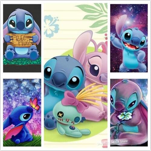 Disney 5D Diamond Embroidery Cartoon Stitch Picture Of Rhinestones Full Square Cross Stitch Diamond Painting Home Decor DIY Gift