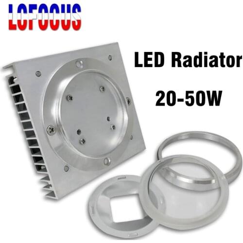 20W 30W 50W Aluminum Heatsink With Fan Lamp Radiators Cooling System Heat Sink For DIY 20 30 50 W Watt LED Grow Light Aquarium