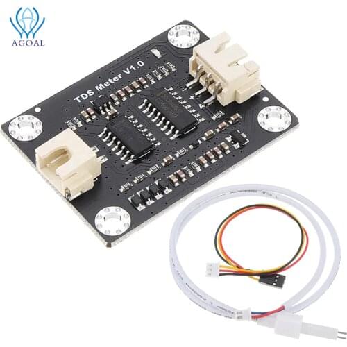 Analog TDS Sensor TDS Meter Water Conductivity Sensor Tester Liquid Detection Water Quality Monitoring DIY with 2 cables