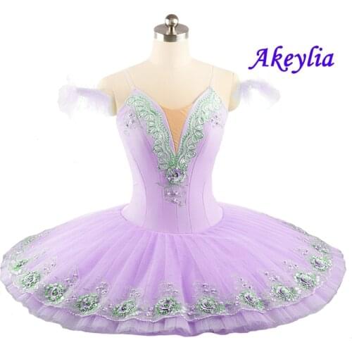 Lavender Ballet Tutus costume Classical lilac Professional Tutu Girls Blue Pancake Sleeping Beauty Ballerina Dress women JN0229