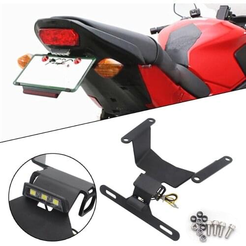 Semspeed Sidemount License Plate No Logo Motorcycle Side Plate Support Fit for Honda CB650R CBR650R Road Bike Frame Short-tail