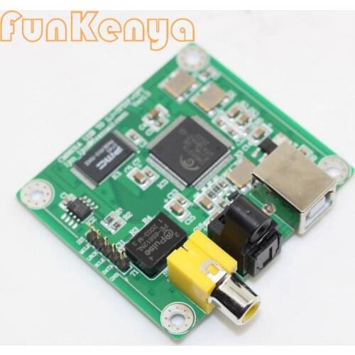 CM6631A Board USB DAC 24bit/192khz USB to Coaxial and Optical Fiber SPDIF and I2S