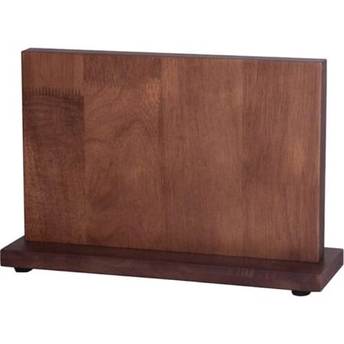 Wooden Magnetic Knife Holder Double Side Kitchen Knife Block Large Capacity