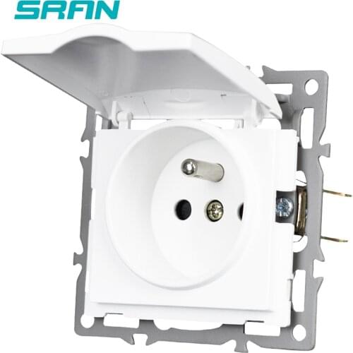 SRAN French socket with Waterproof cover module with iron plate and iron claw suitable for SRAN F series 82mm panels