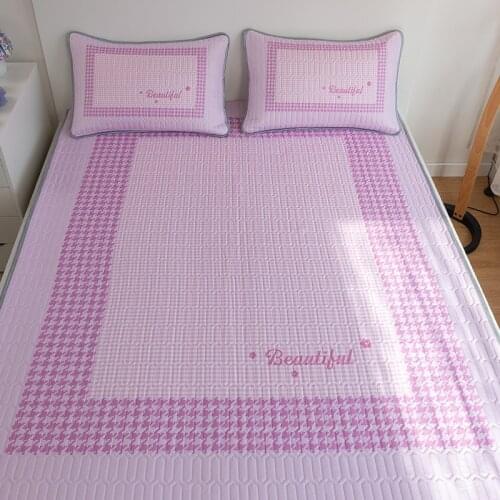 Latex Ice Silk Mat With 2 Pillows Keep Cool Breathable Water Absorbing Cooling Mattresses for Summer Home Textile TB