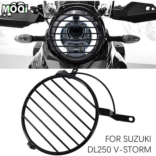 For SUZUKI DL250 V-Storm VSTORM DL 250 Motorcycle Headlight Grill Cover Head Light Protection HeadLamp Guard Cover