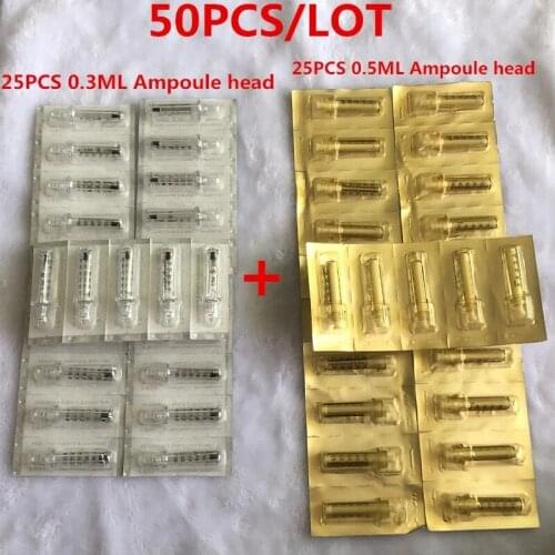 Disposable 0.3 ML Sterile Ampoule Head Syringe Needle High Pressure For Hyaluron Gun Hyaluronic Pen Lips Injection Anti-Wrinkle