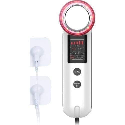 Portable 2021 Best Vibration Red Light Therapy Professional Ultrasound Slimming EMS Facial Care Machine