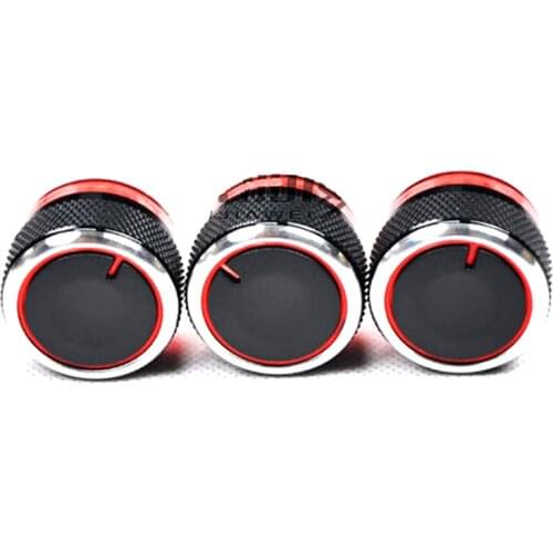 3pcs/set Air Conditioning Knob For Peugeot 206 207 Citroen C2 AC Knob car heater Accessories temperature controller Switch