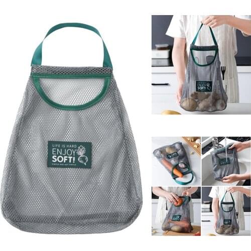 Foldable Portable Grocery Bags Fruit Vegetable Storage Bag Washable Mesh Bag for Shopping