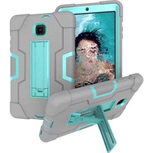 Heavy Duty Hybrid Safe For Samsung Tab A 8.0" 2018 SM-T387 T387 Case Tablet Sleeve Pouch Stand Armor Anti-knock Drop Resistance