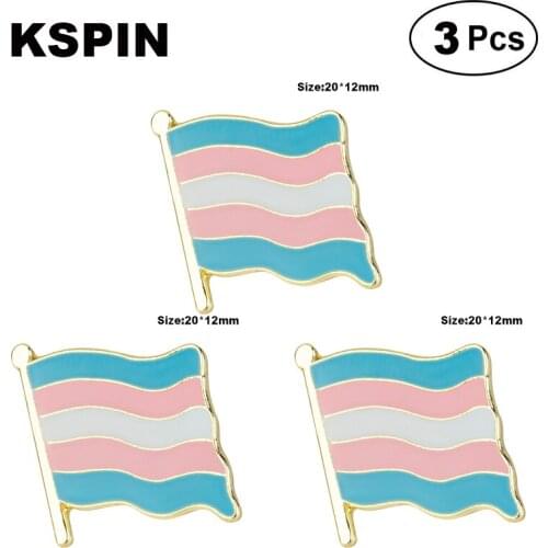 Transgender pride Flag Brooches Lapel Pin Flag badge Brooch Pins Badges