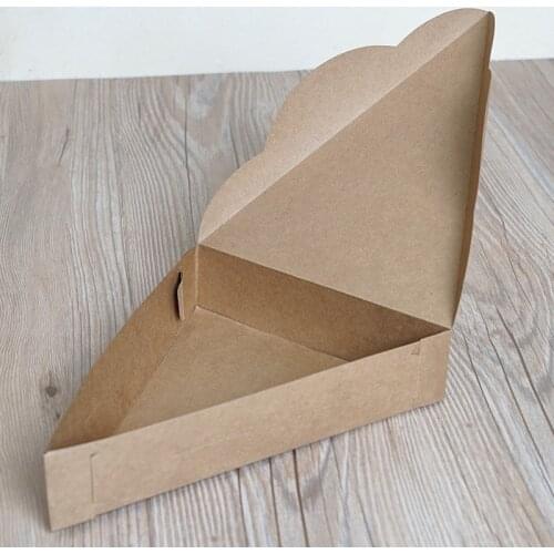 200pcs/lot Triangle pizza box packaging Boxes pizza box