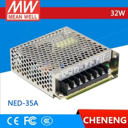 MEAN WELL original NED-35A meanwell NED-35 32W Dual Output Switching Power Supply