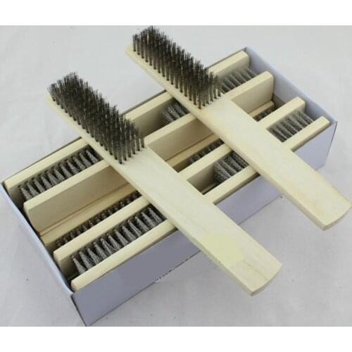 High-grade stainless steel brushes, wooden handle high quality, 304 stainless steel wire brush