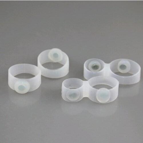1 Pair Silicone Magnetic Dual Toe Ring Corrector Lose Weight Foot Massager