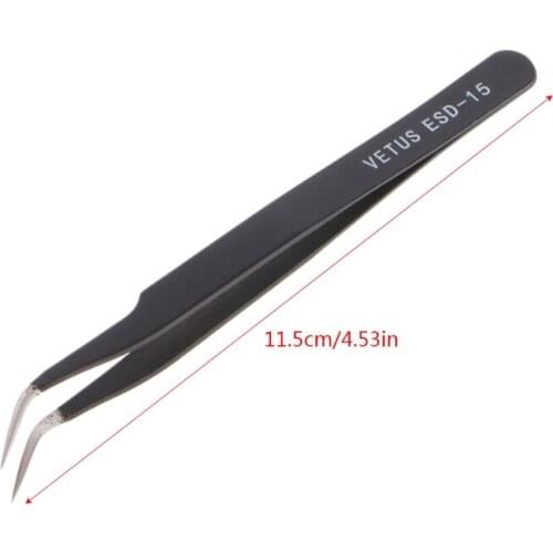 1PC Anti-static Elbow Stainless Steel Tweezers Cake Mold Sugarcraft Tool