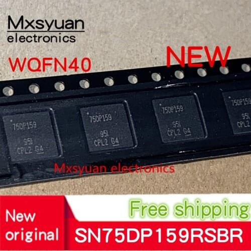 2pcs~20PCS/lot 75DP159 SN75DP159RSBR SN75DP159 5mm*5mm QFN-40 IC chip 100% New original