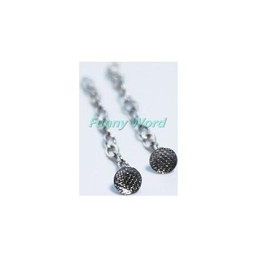 2pcs Dental Clinic Orthodontic Lingual Chain Mesh Base Button 2 Colors Could Be Choose