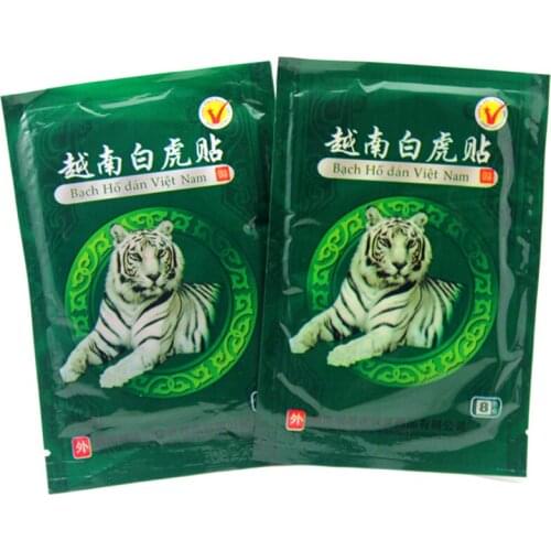 40Pcs/lot Vietnam White Tiger Balm Pain Patch Body Neck Massager Meridians Stress Relief Arthritis Capsicum Plaster