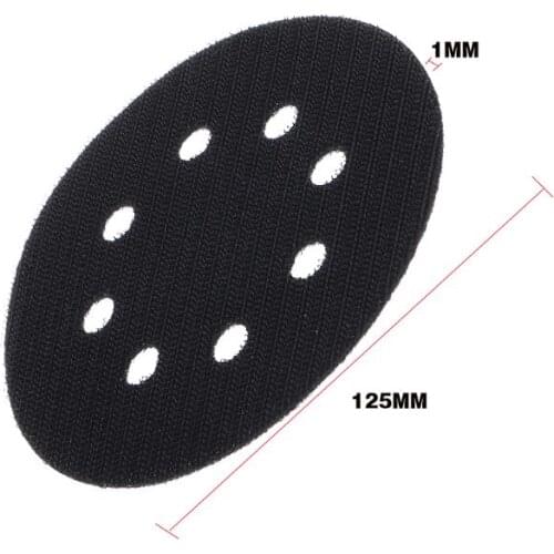 5 Inches(125mm) 8 Holes Ultra-thin Surface Protection Interface Pad for Sanding Pads and Hook&Loop Sanding Discs Thin Sponge