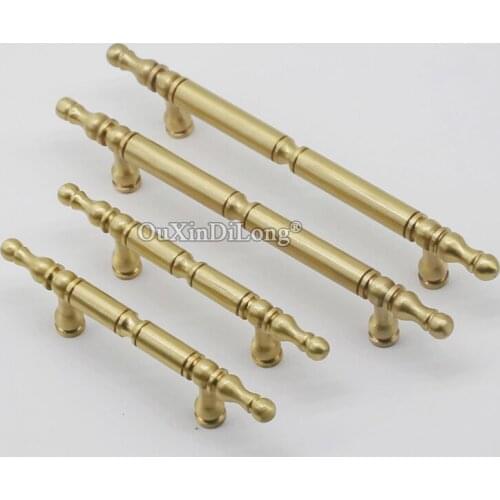 Free Shipping 10PCS European Solid Brass Kitchen Cabinet Pulls Cupboard Wardrobe Drawer Dresser Cabinet Pulls Handles Home Decor