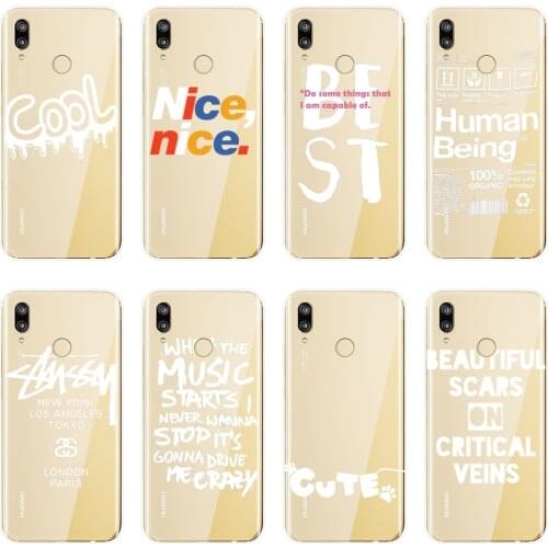 Phone Case For Huawei P20 Lite Pro P9 P10 Plus P Smart Soft Silicone Cool Quotes Cute Back Cover For Huawei P8 P9 Lite Mini 2017