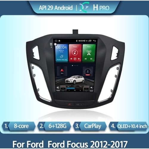 For 12-17 Ford Focus car smart multimedia video player Focus GPS navigation radio Android 10.0 4G version vertical screen