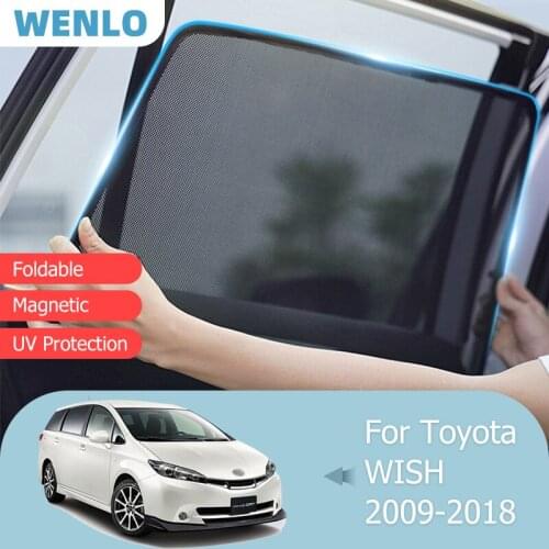 For Toyota WISH 2009-2018 Front Windshield Car Sunshade Side Window Screen Blind Sun Shade Magnetic Outdoor Visor Mesh Curtain