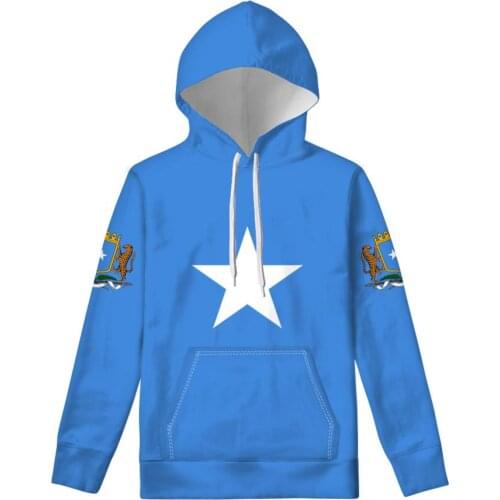 SOMALIA pullover diy free custom photo name number som sweatshirt nation flag soomaaliya federal somali print text hoodie