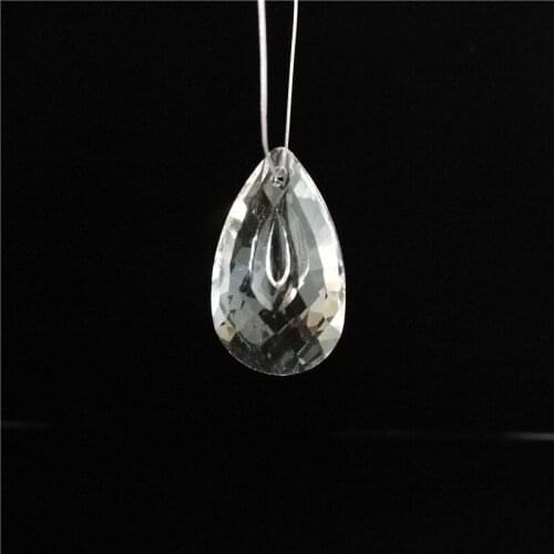 Good 200pcs,500pcs 63mm Transparent Hanging Water Drop Crystal Glass Curtain Pendant Class Chandelier Trimming Accessories