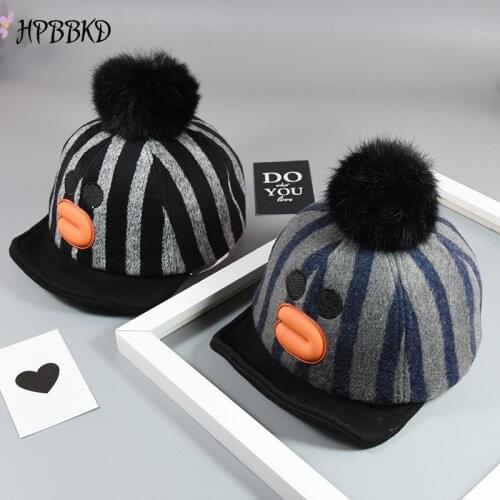 HPBBKD Fashion Winter Baby Girl Hat Newborn Infant Toddler Cap Girl Boy Autumn Unisex Cotton lovely Baseball Cap Kids Hat GH495