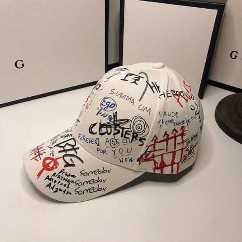 HT169 Graffiti Baseball Cap Women Men 2020 Summer Letter Print Snapback Gorras Hombre Casquette Femme Hip Hop Womens Hats