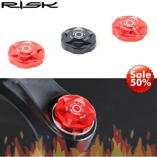 Risk Mountain Bike Bicycle RA147 Front Fork Aluminum Alloy Air Cap Shock Absorber Valve Cap Dust Cover Protective Cover