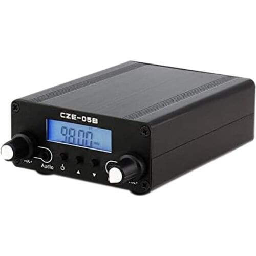LCD PLL Stereo FM Transmitter Radio Broadcast Station 76MHz-108MHz Home Campus Amplifier Dual Mode EU Plug
