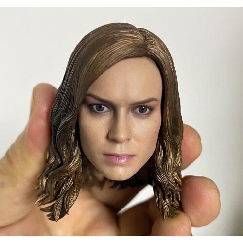 1/6 scale female figure Brie Larson head sculpture model fit 12 inch action figure body
