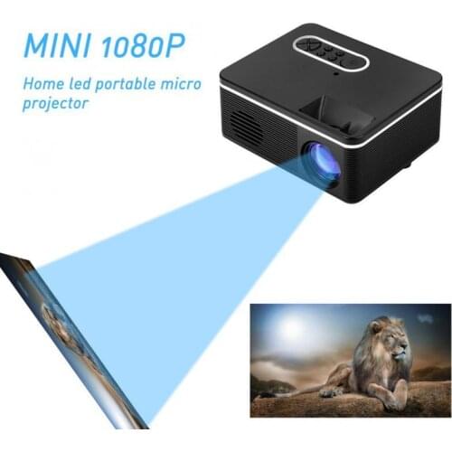 MINI LED Projector 1920 * 1080 With 1000 Lumens Color Proyector For Phone Support 4K 3D Home Video Beamer UK/US/EU/AU Projector