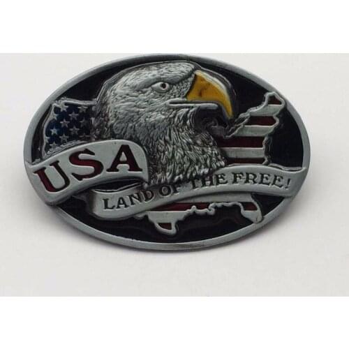 Amercian Eagle and Flag belt buckle Fashion Man Woman Jeans Accessories For 4cm Wideth Belt