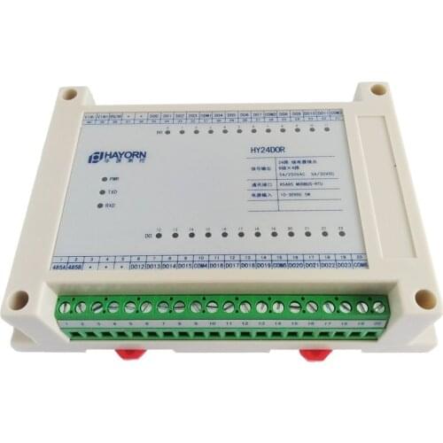 Switching output module 24 road relay output frequency flash guide search address RS458 communication magnetic isolation
