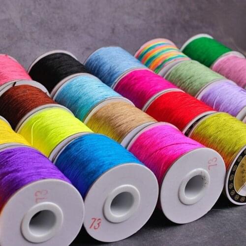 NEW 10Meters/lot 0.6mm Nylon Cord Thread Chinese Knot Macrame Cord Bracelet Braided String DIY Tassels Beading String Thread