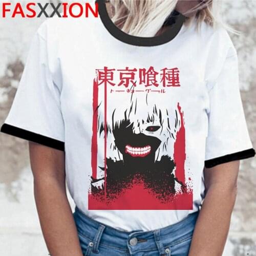 Tokyo Ghoul Kaneki Ken t-shirt clothes men tumblr kawaii aesthetic white t shirt plus size t-shirt summer top plus size vintage