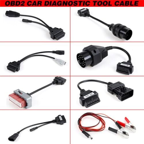 One Set 8 Types Car Diagnostic Tool Cable Kit OBD2 Car Diagnostic Cables